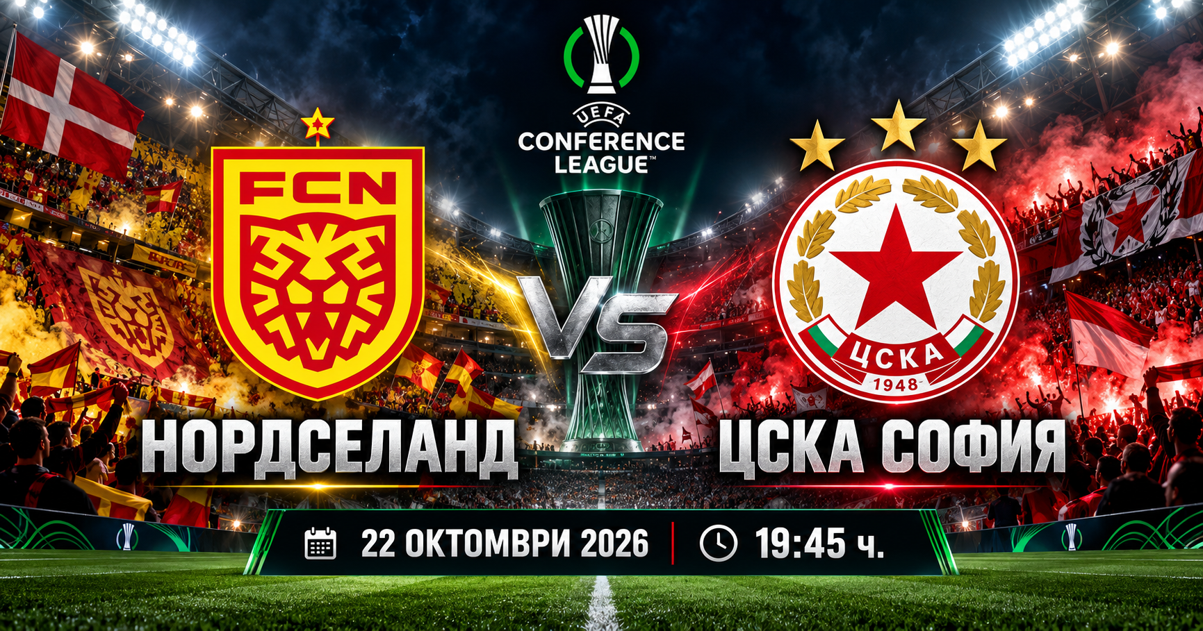 Нордселанд – ЦСКА София: „червените“ търсят първи точки в Европа срещу опасен датски съперник