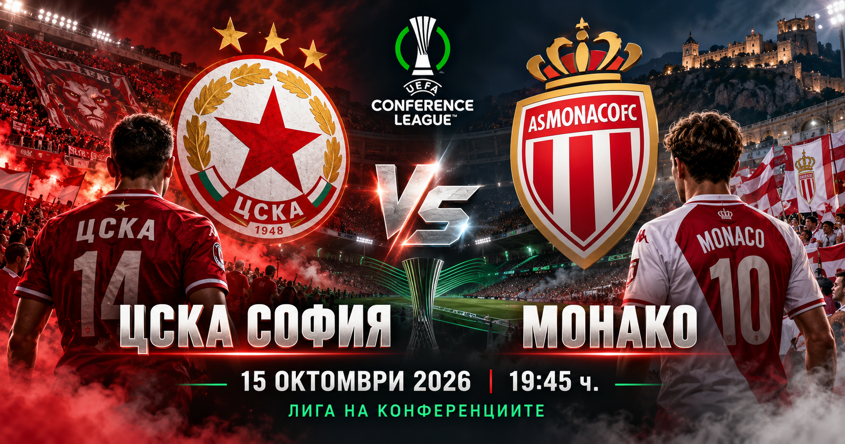 ЦСКА – Монако: „Червените“ се завръщат в Европа срещу лидера на Франция